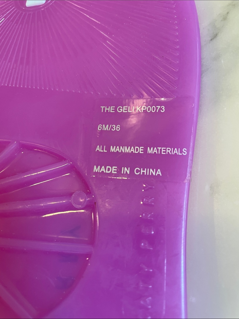 Katy Perry Collections Purple Jelly Sandals with Ice Cream Charms - Picture 5 of 6